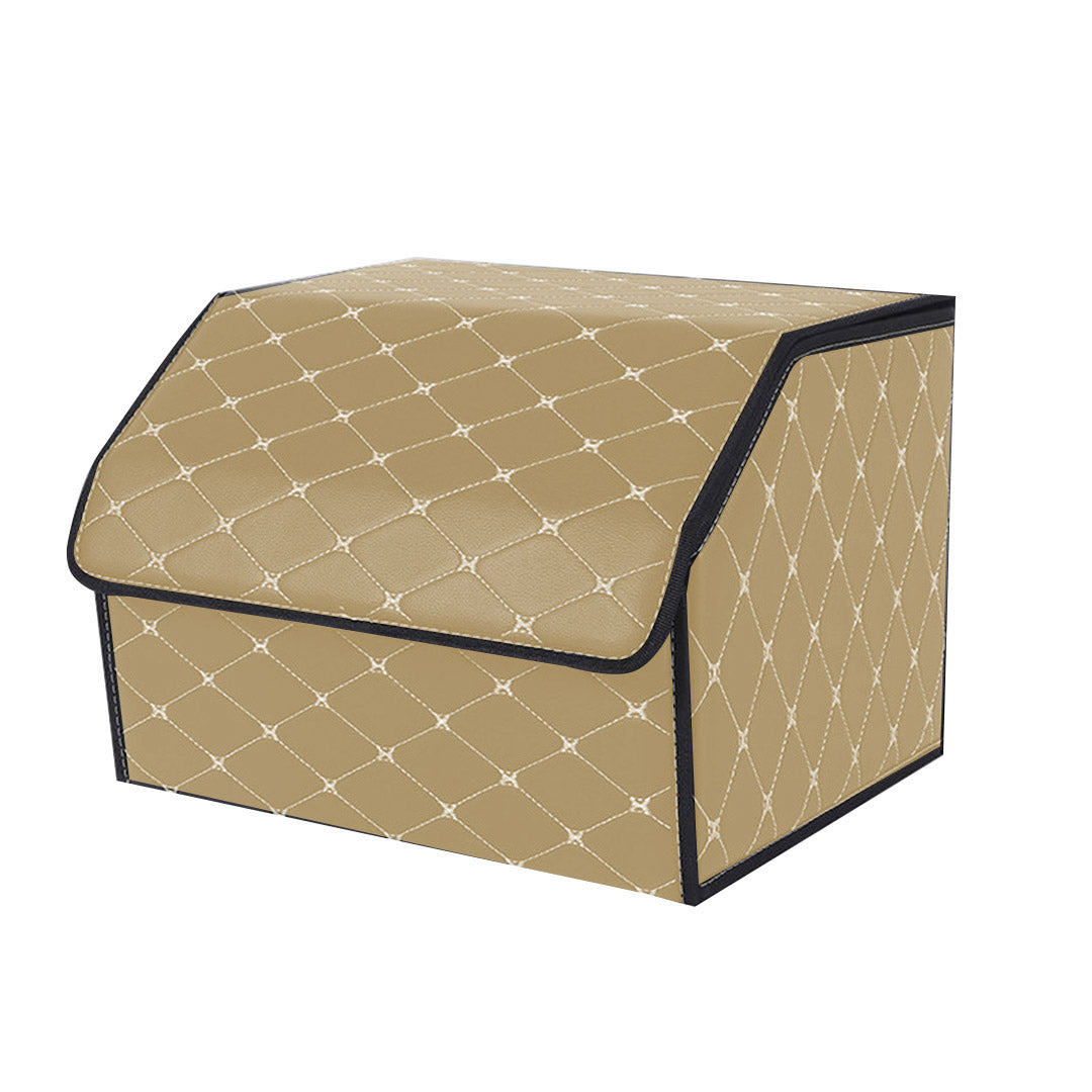 Leather Car Boot Box Organiser