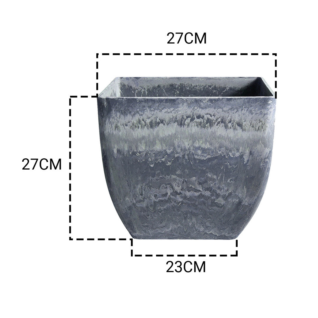 Square Cement Tapered Planter