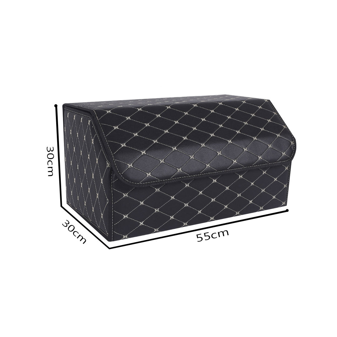 Leather Car Boot Box Organiser