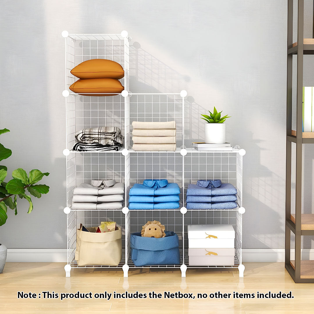 White Portable Column Storage Organiser