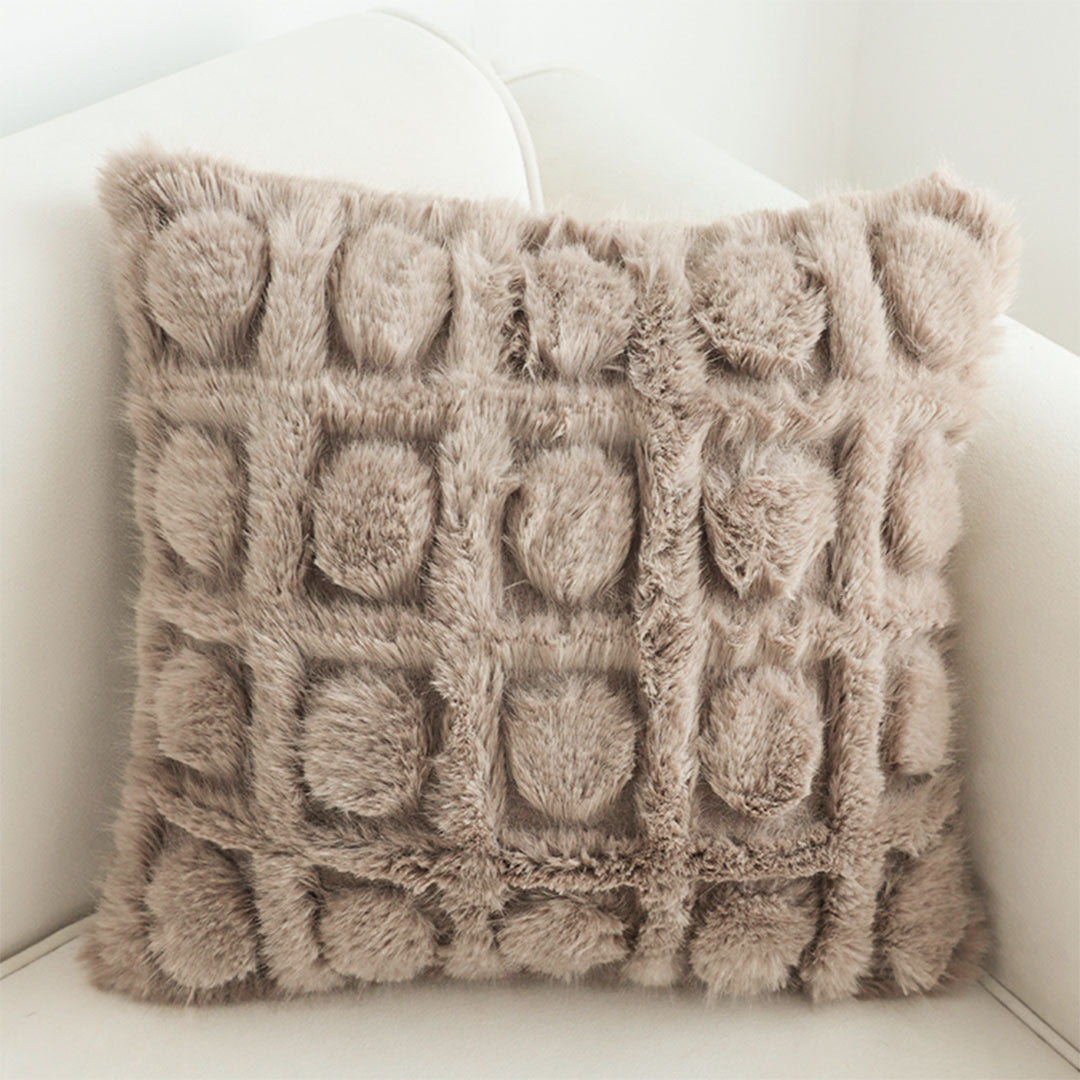 SOGA 2X 45cm Wabi-sabi Herringbone Plush Square Throw Pillow