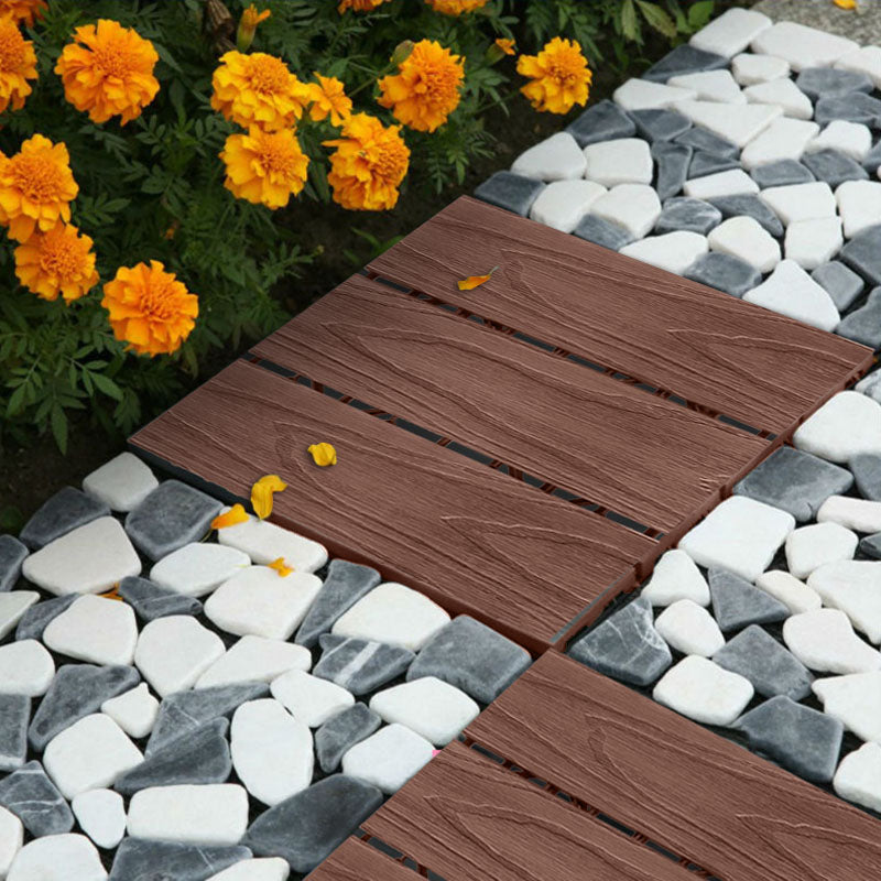 DIY Wooden Composite Decking Tiles (11-Pack)