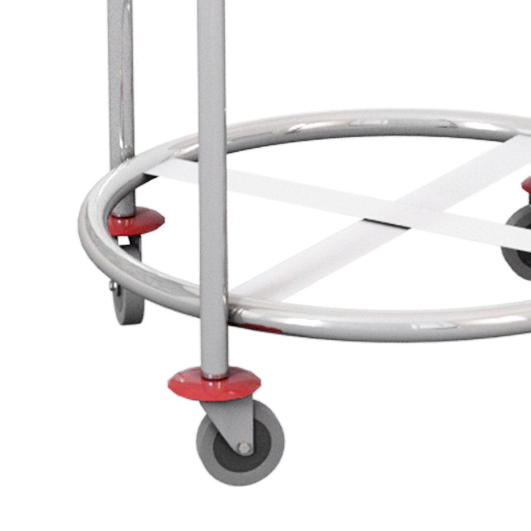 White Round Linen Cart