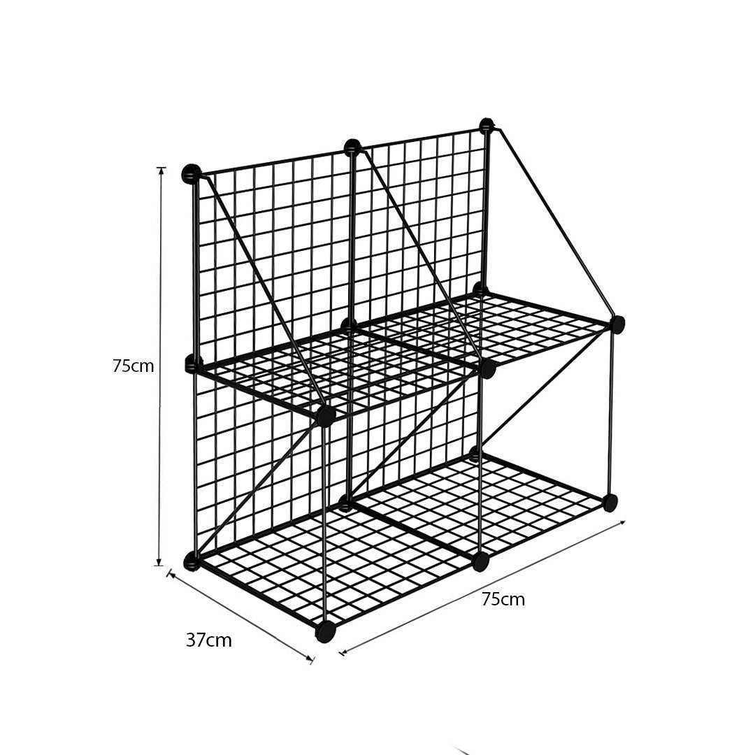 Black Portable Cube Storage Organiser
