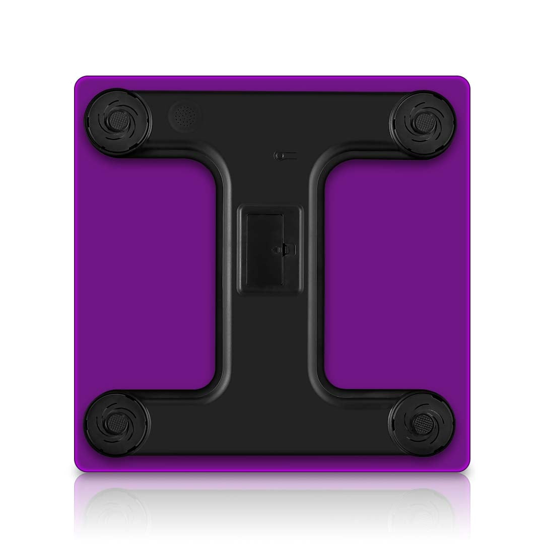 SOGA 2X Digital Body Fat Scale Bathroom Scales Weight Gym Glass Water LCD Purple/Pink