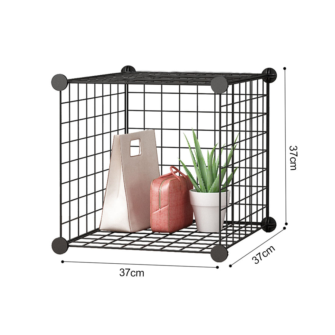 Black Portable Cube Storage Organiser