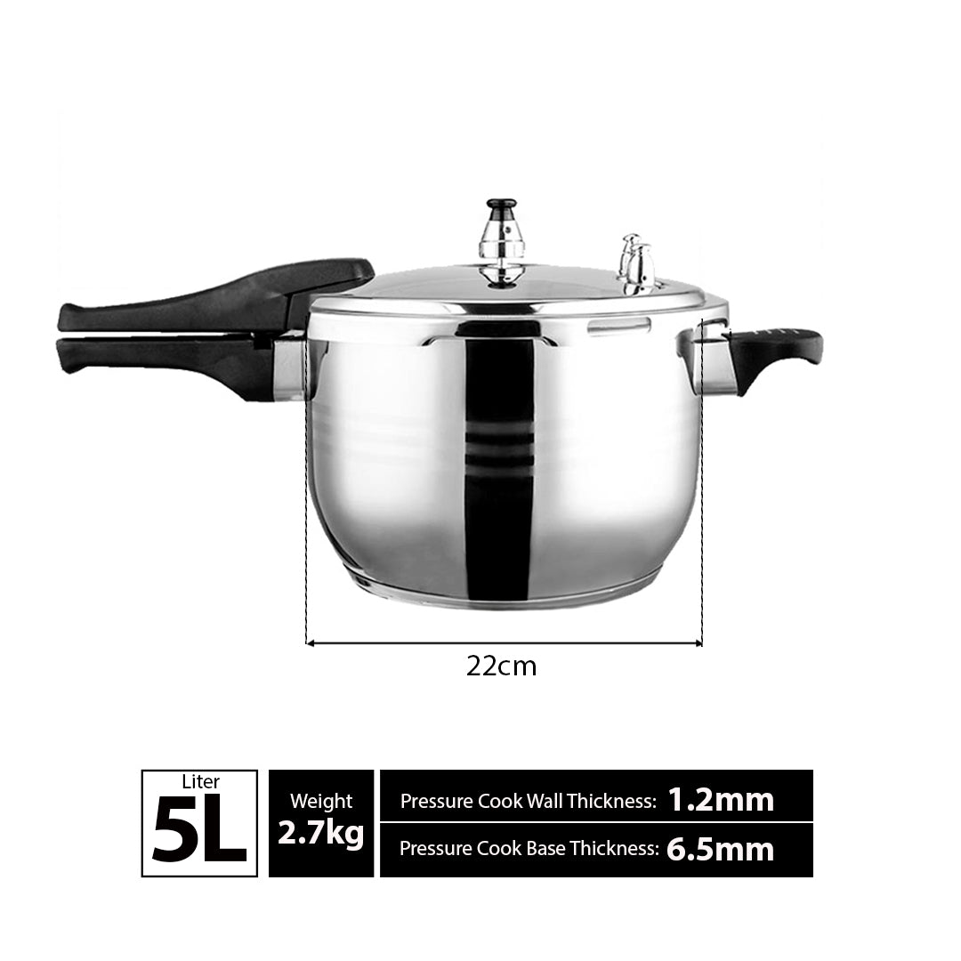 Stainless Steel Pressure Cooker With Seal
