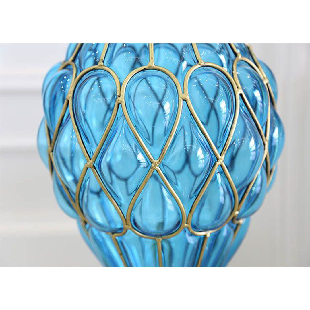 Glass Vase With Artificial Flower