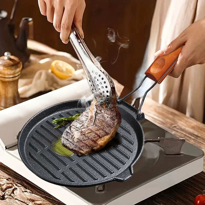 24cm Round Ribbed Frying Pan