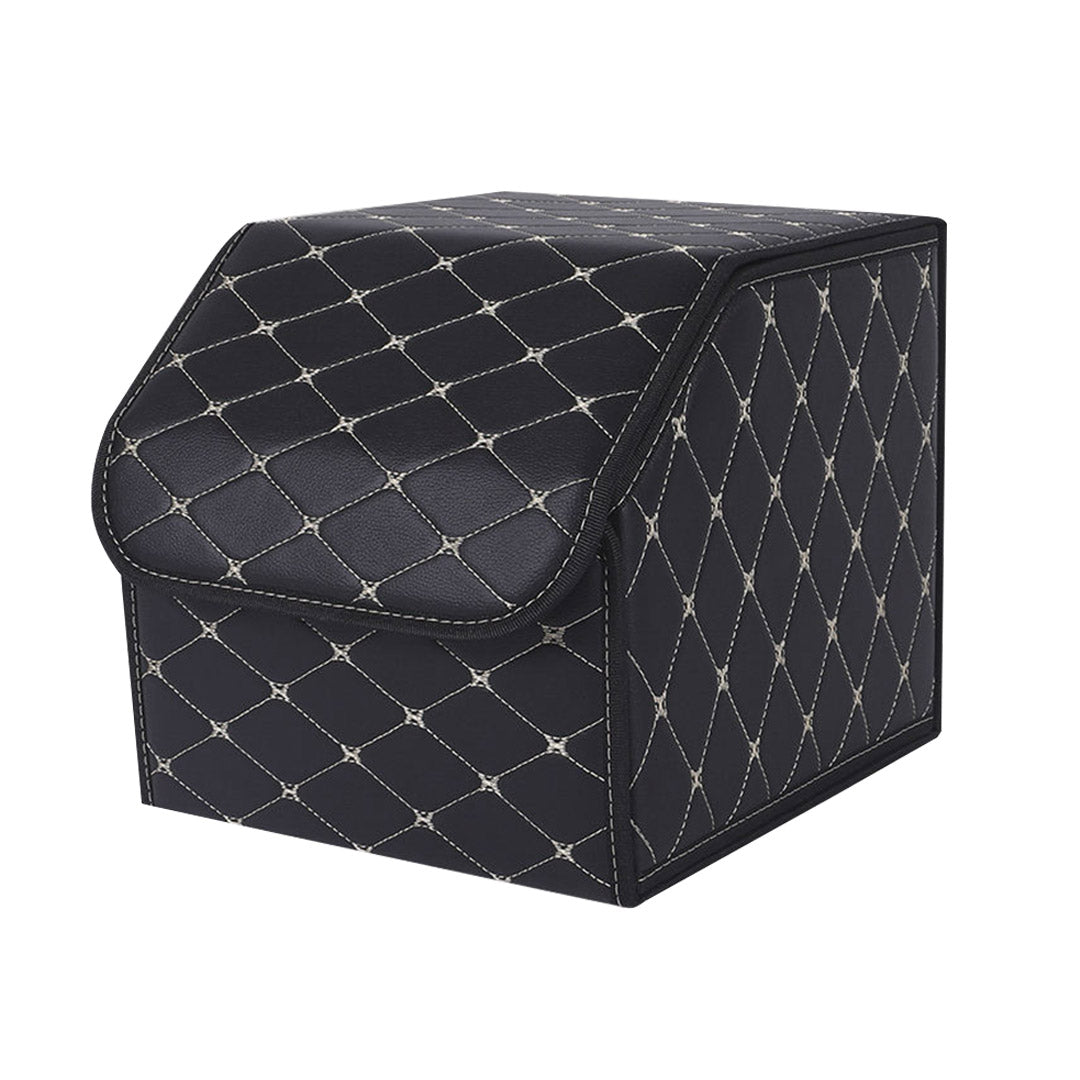 Leather Car Boot Box Organiser