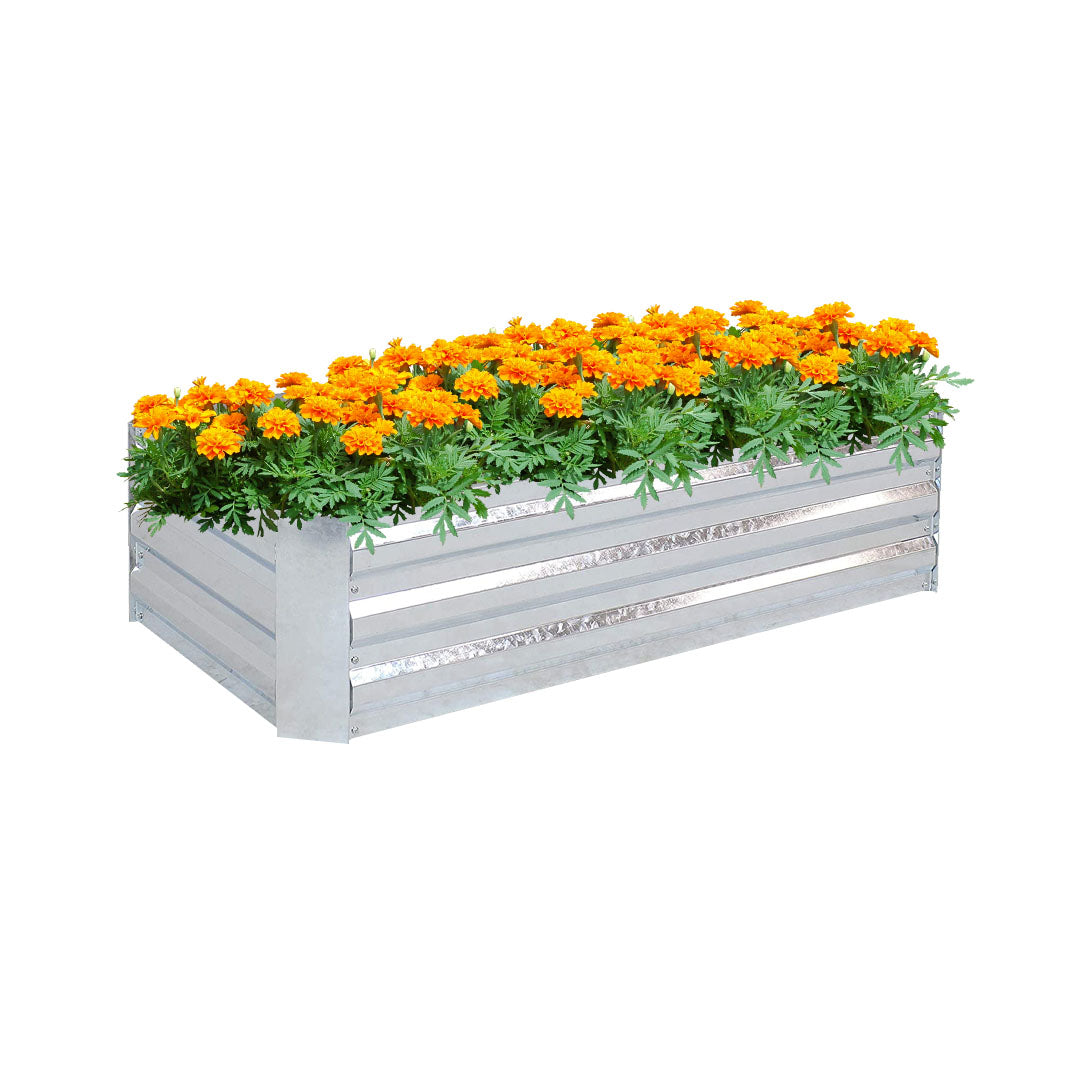 Silver Raised Garden Bed