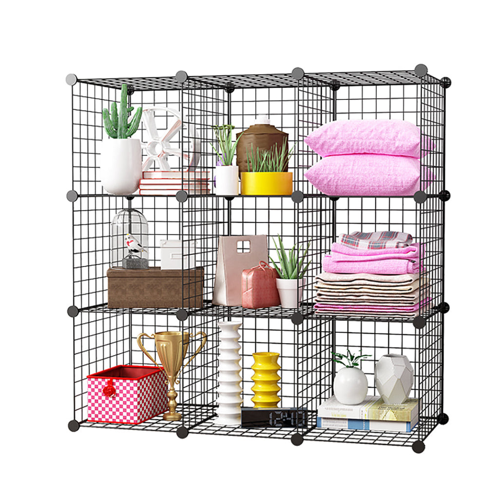 Black Portable Cube Storage Organiser