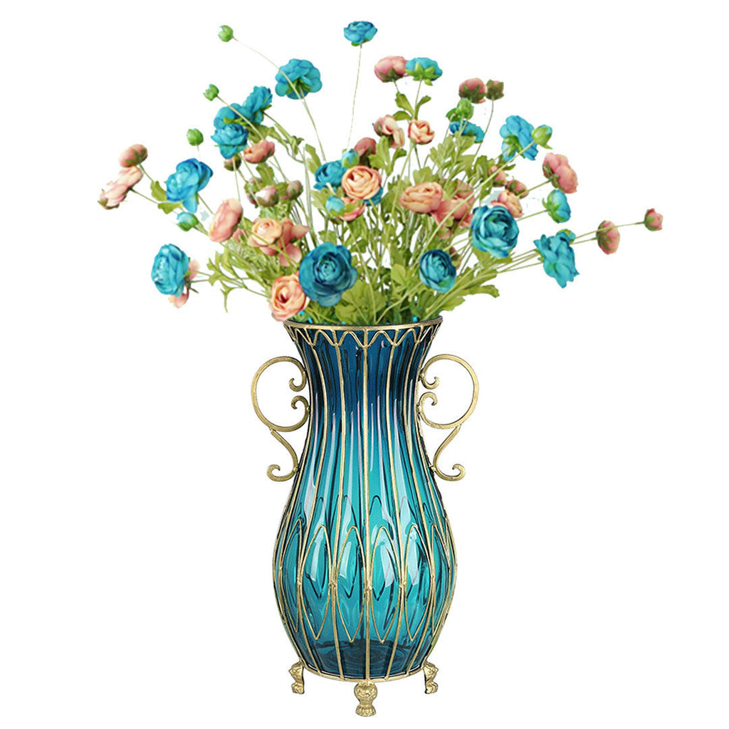 Vase WIth Artificial Flower Set