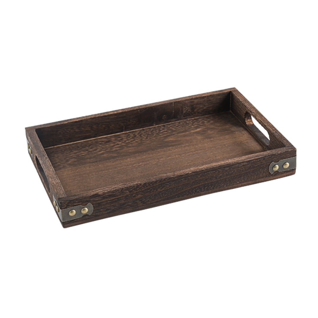 Rectangular Wooden Food Tray