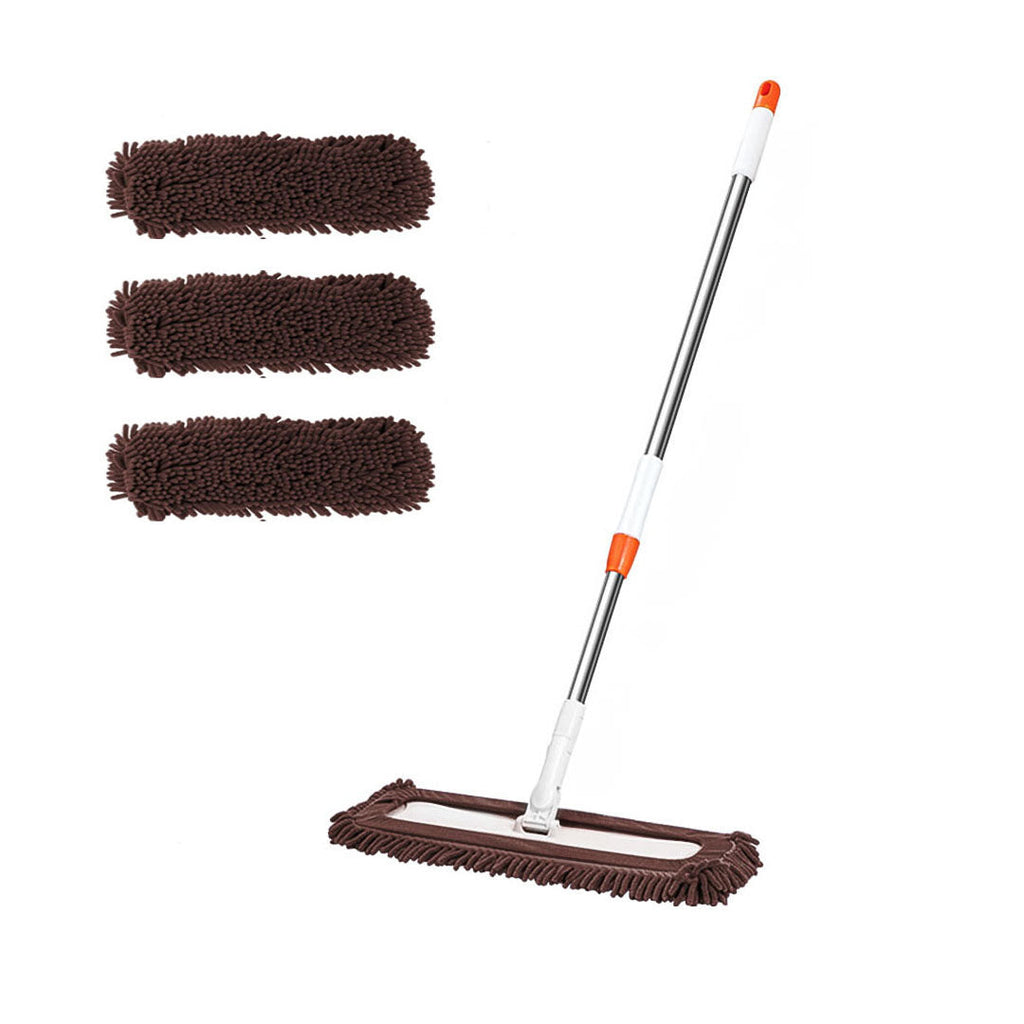 Coffee Microfiber Flat Mop (4 pcs)