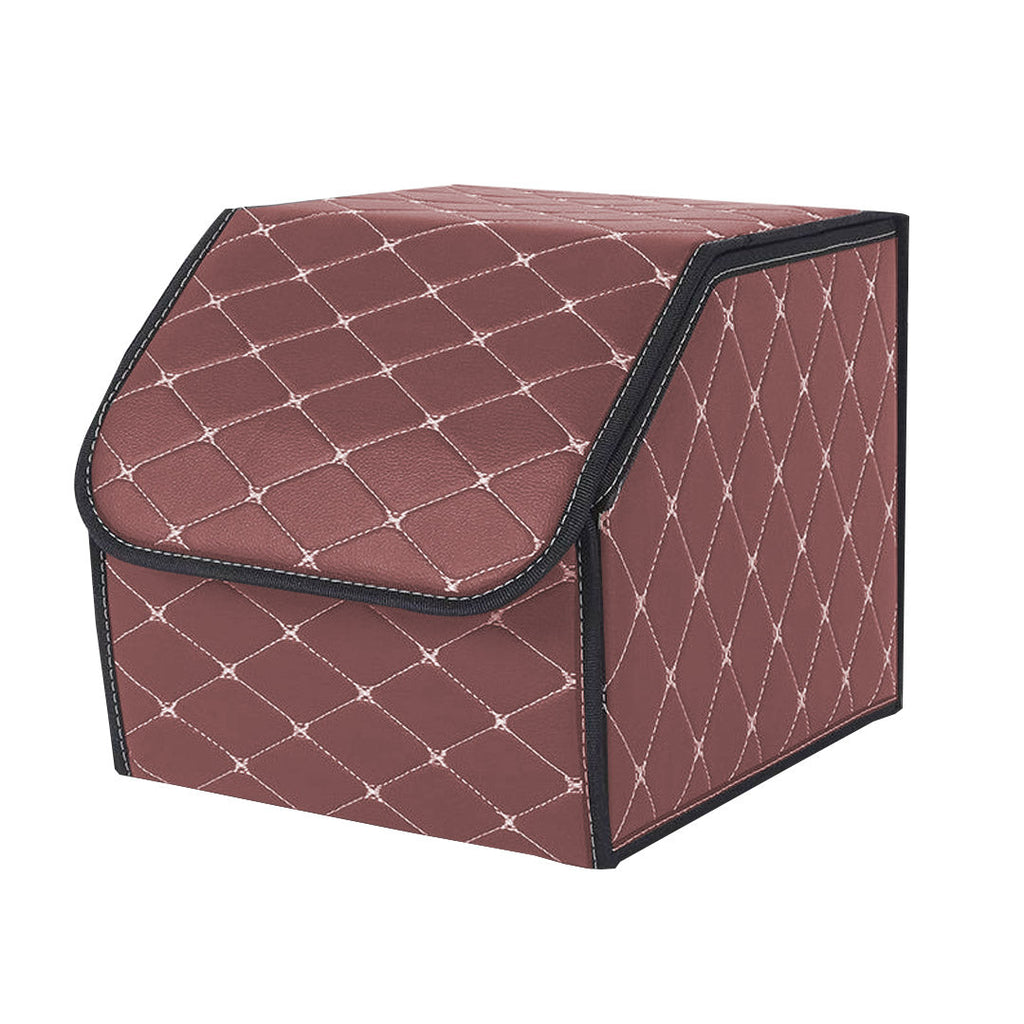 Leather Car Boot Box Organiser