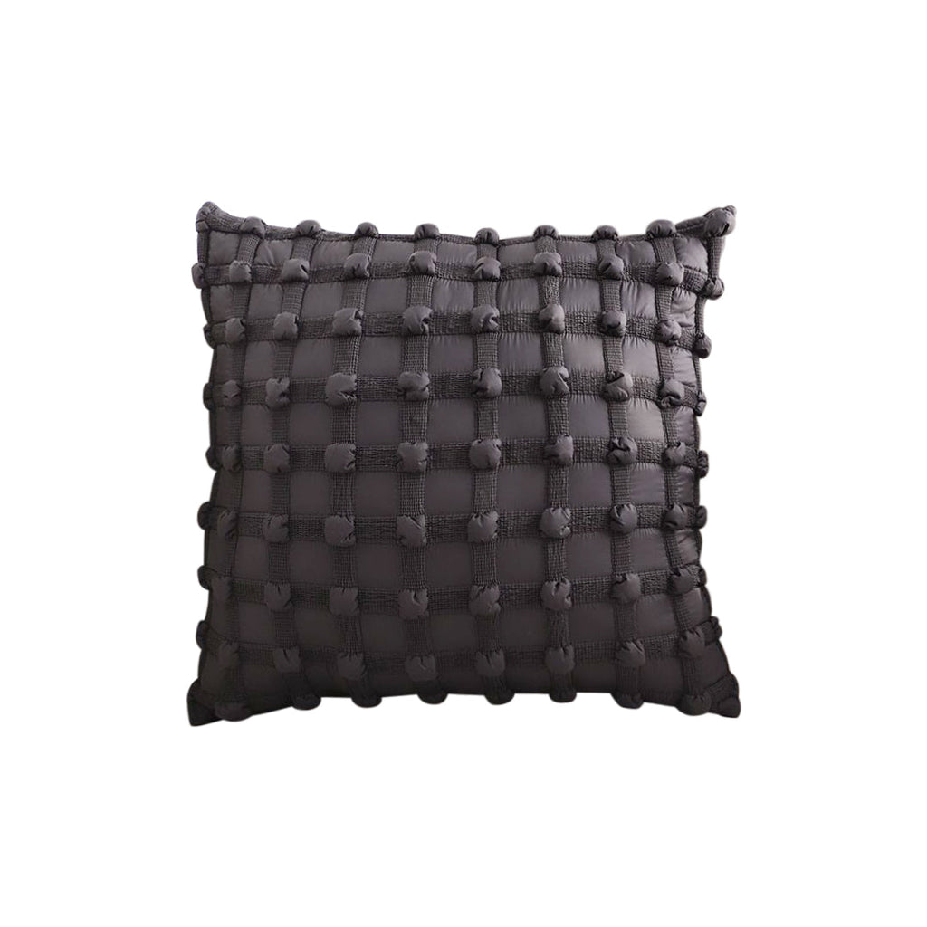 Black Medieval-Style Throw Pillow