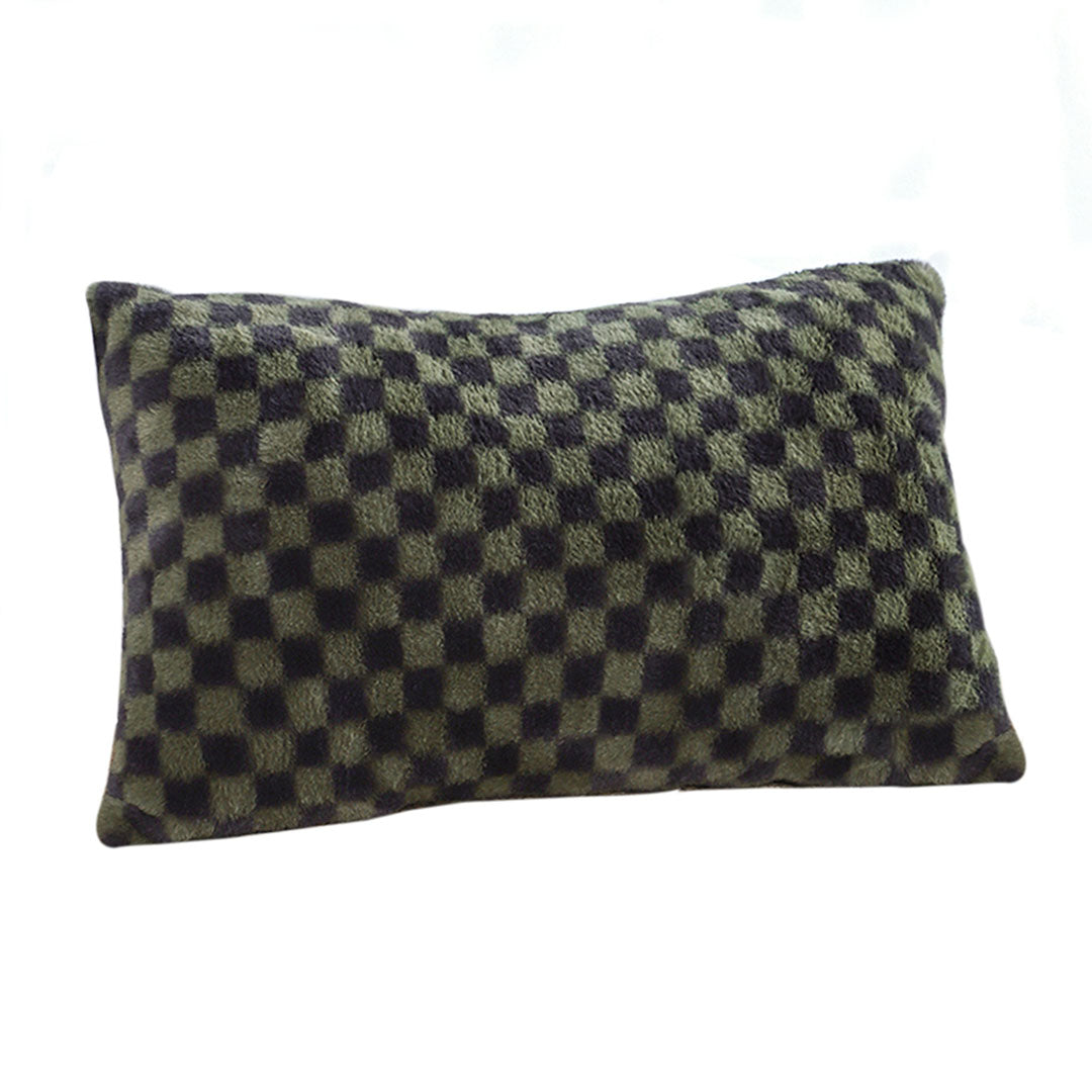 Checkered Square Throw Pillow