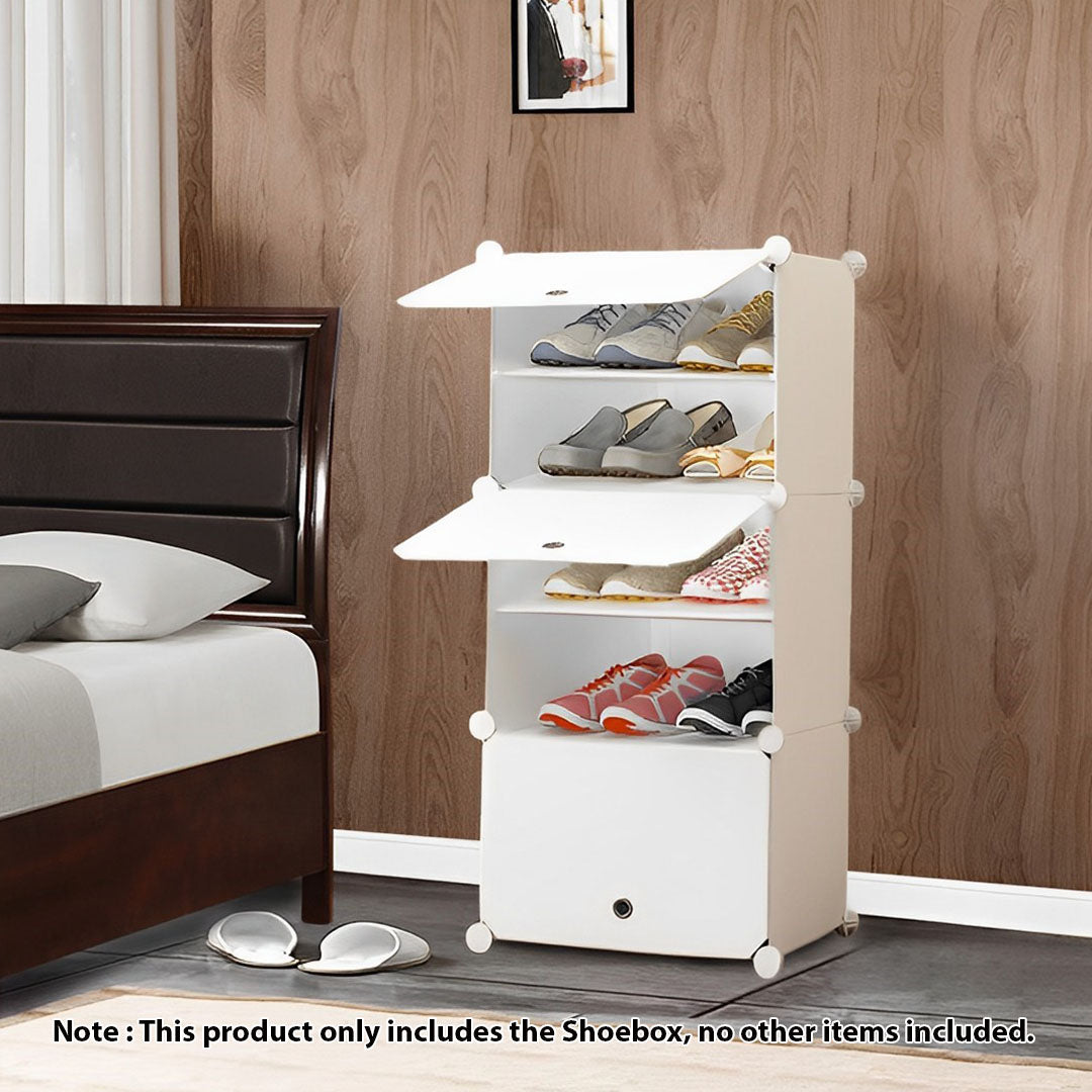 White Shoe Rack Organiser
