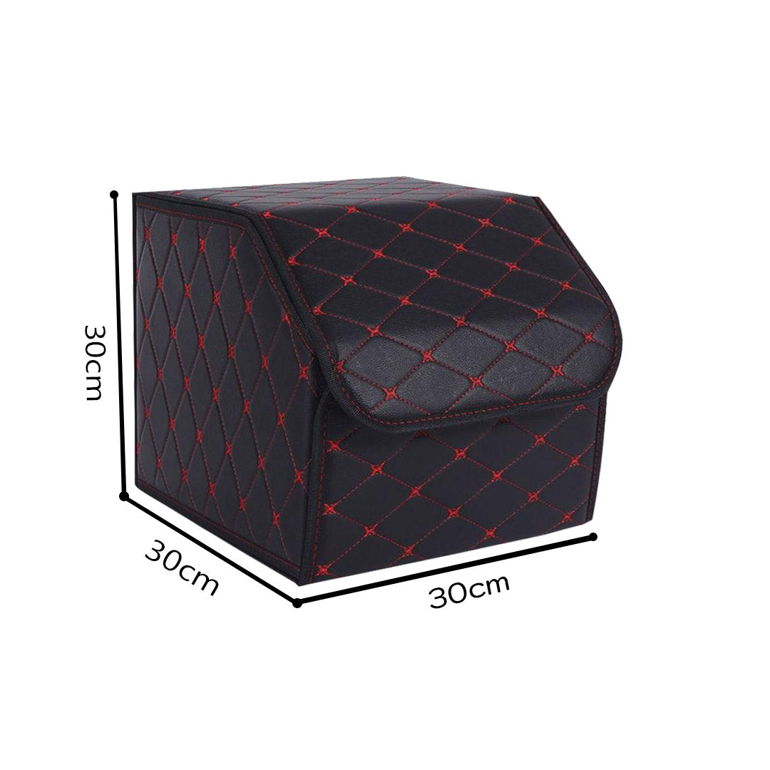 Leather Car Boot Box Organiser