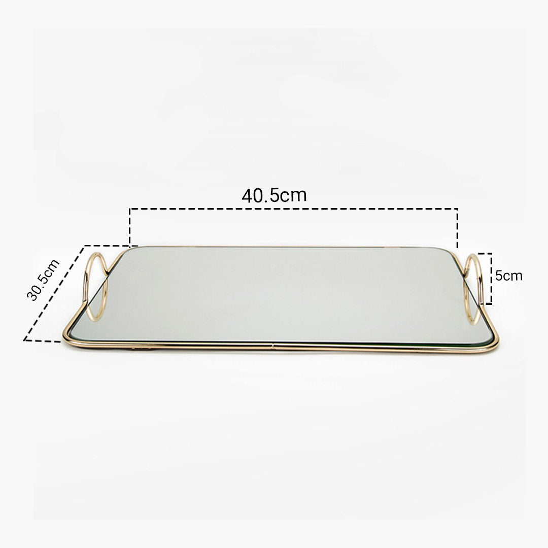 Gold Flat-Lay Vanity Tray
