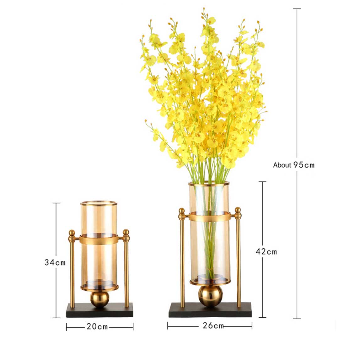 Modern Transparent Glass Flower Vase