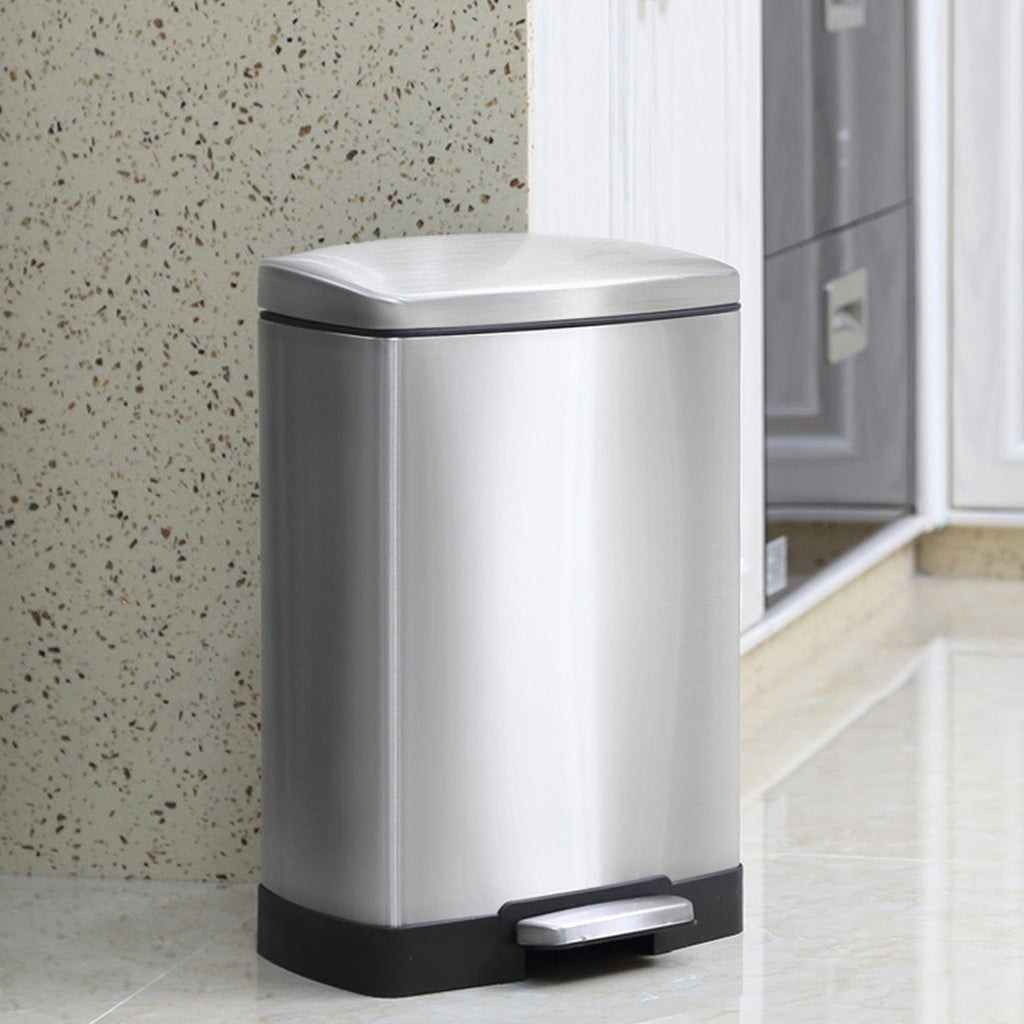 Stainless Steel Rubbish Bin 12L