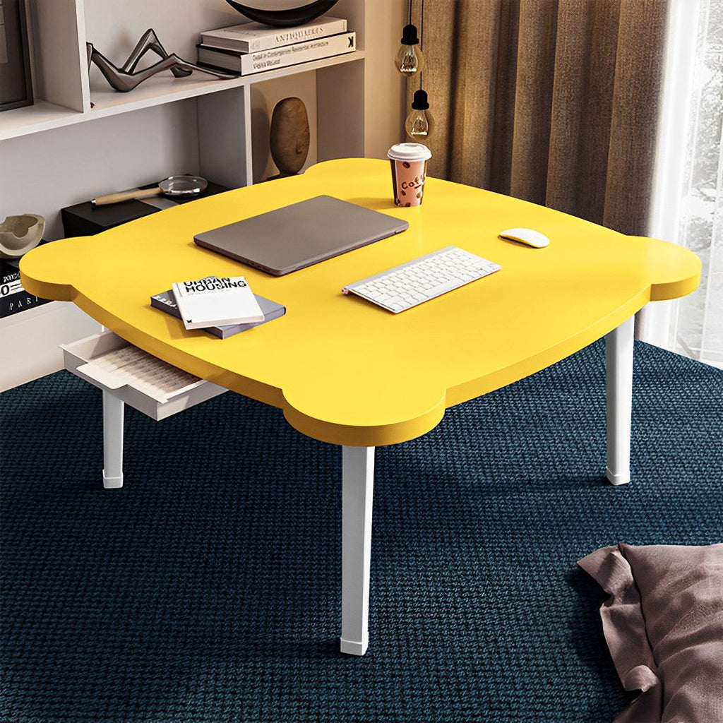 Yellow Minimalist Cat Ear Table