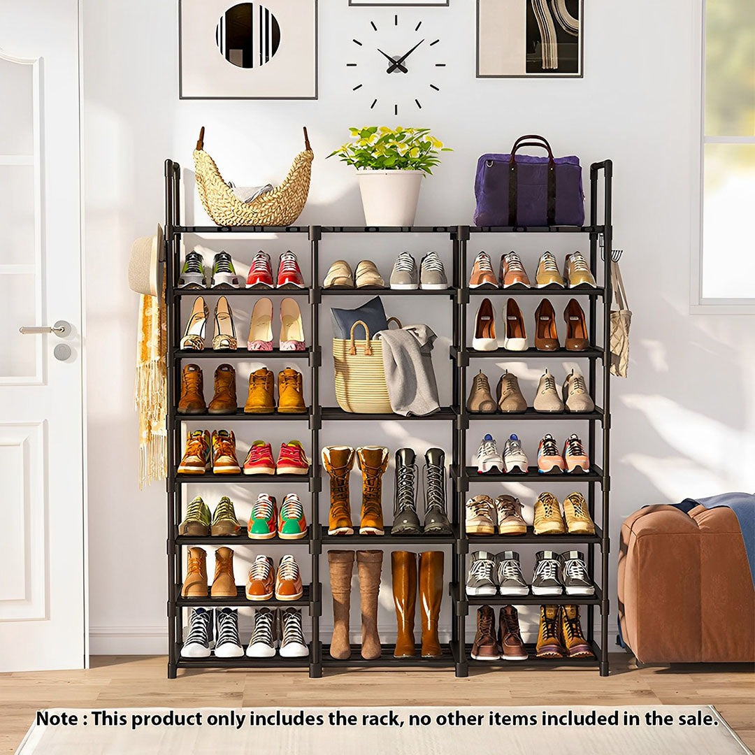 Shoe Rack Organiser With Side Hooks