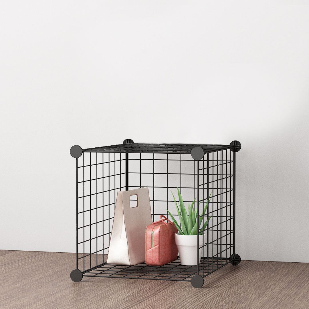 Black Portable Cube Storage Organiser