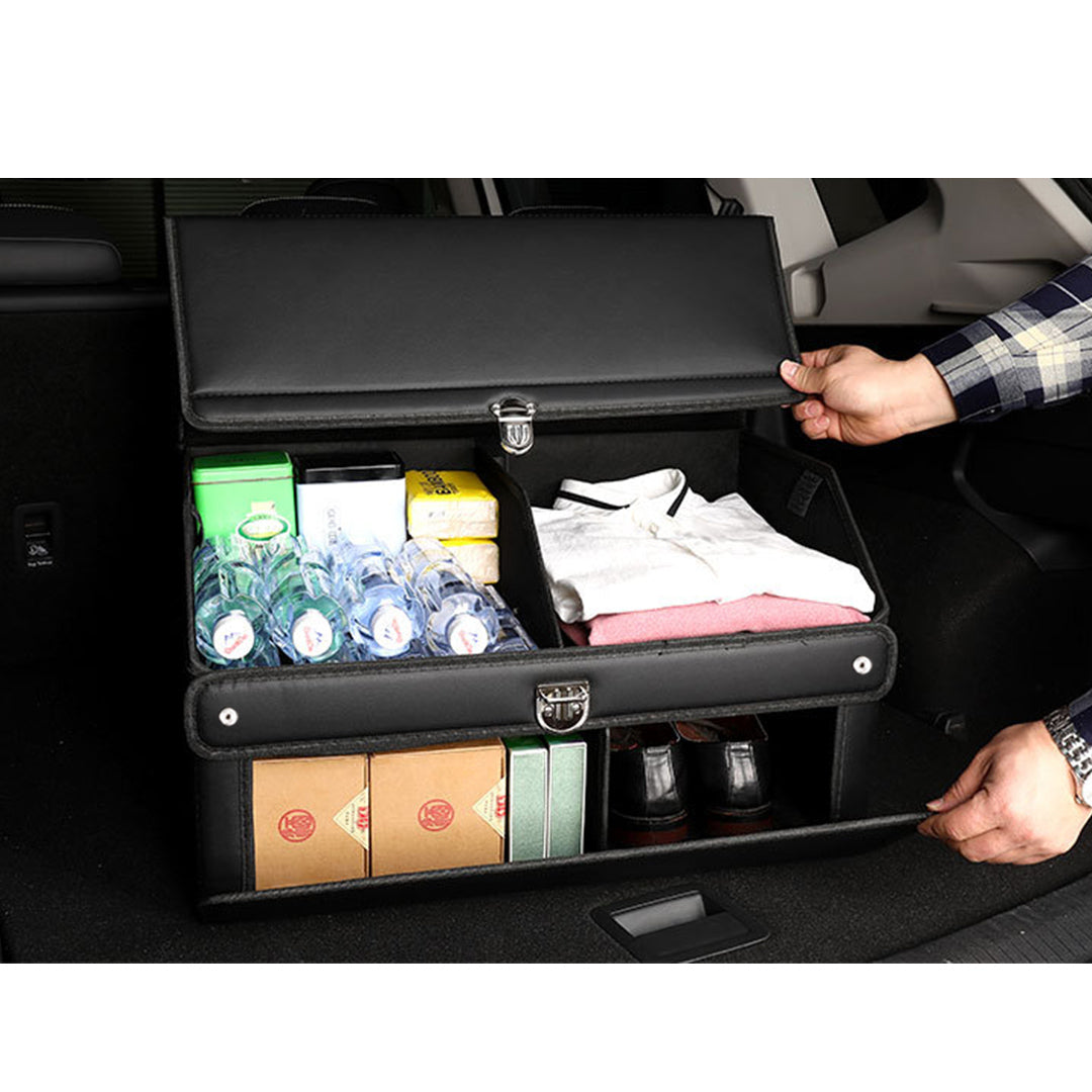 Leather Car Boot Collapsible Box