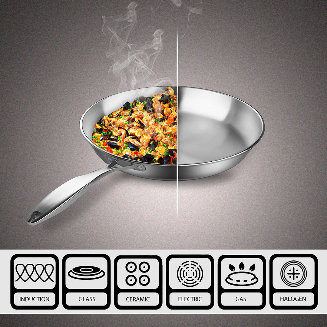 Stainless Steel Frying Pan 36cm