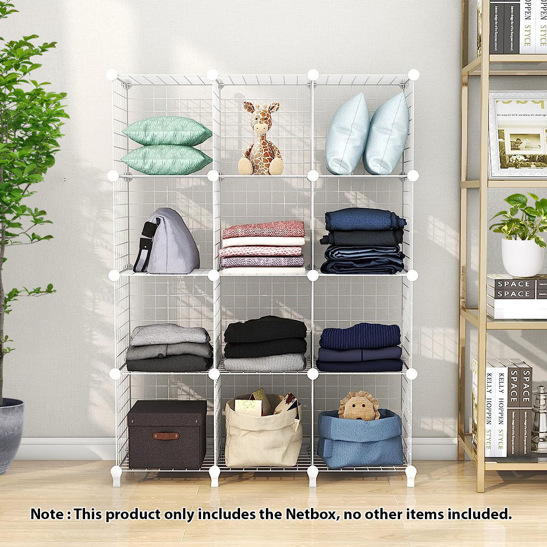 White Portable Column Storage Organiser