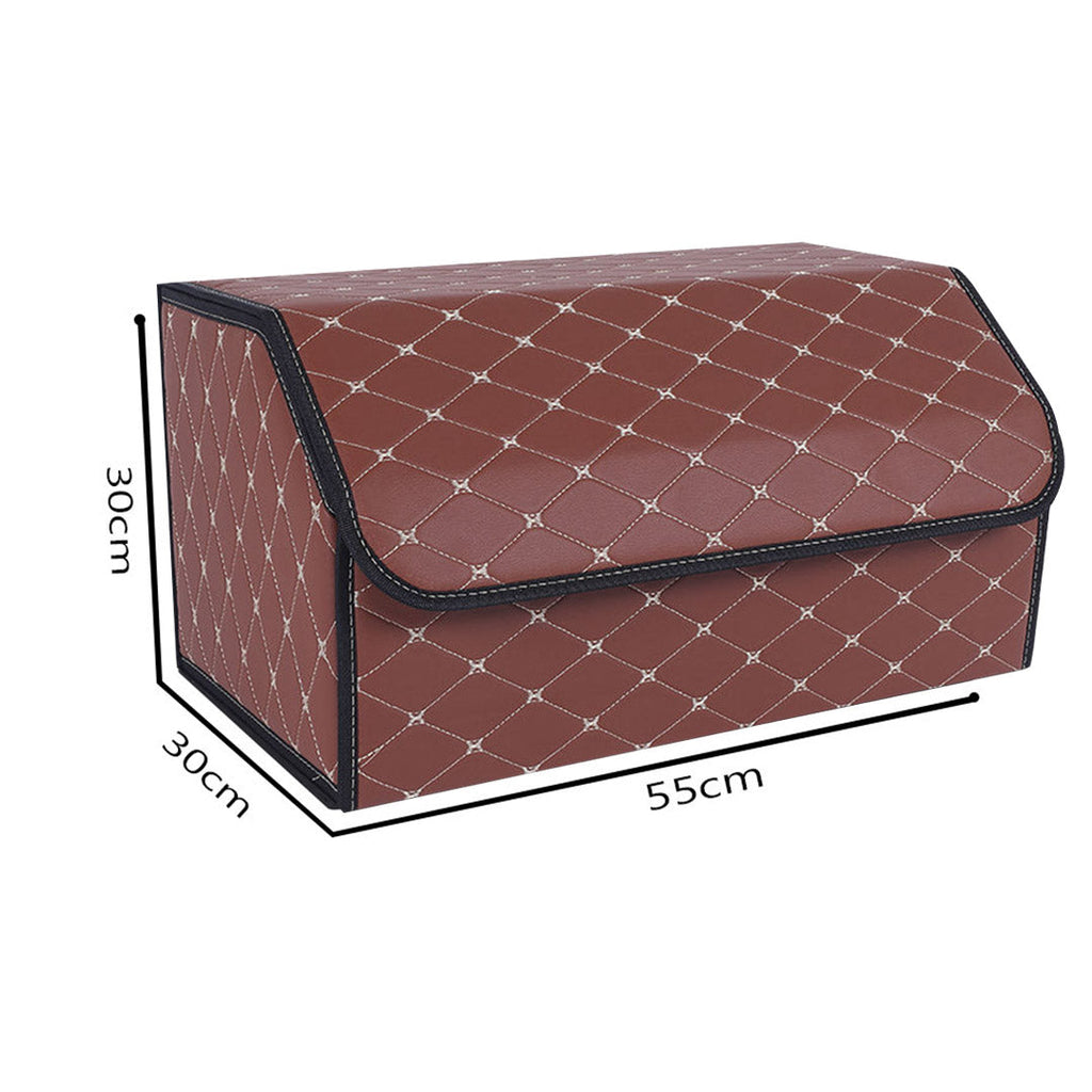 Leather Car Boot Box Organiser