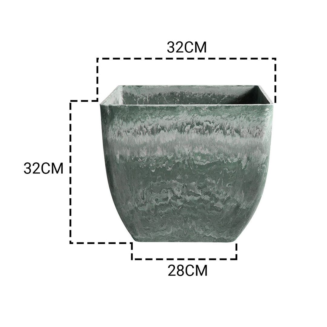 Square Cement Tapered Planter