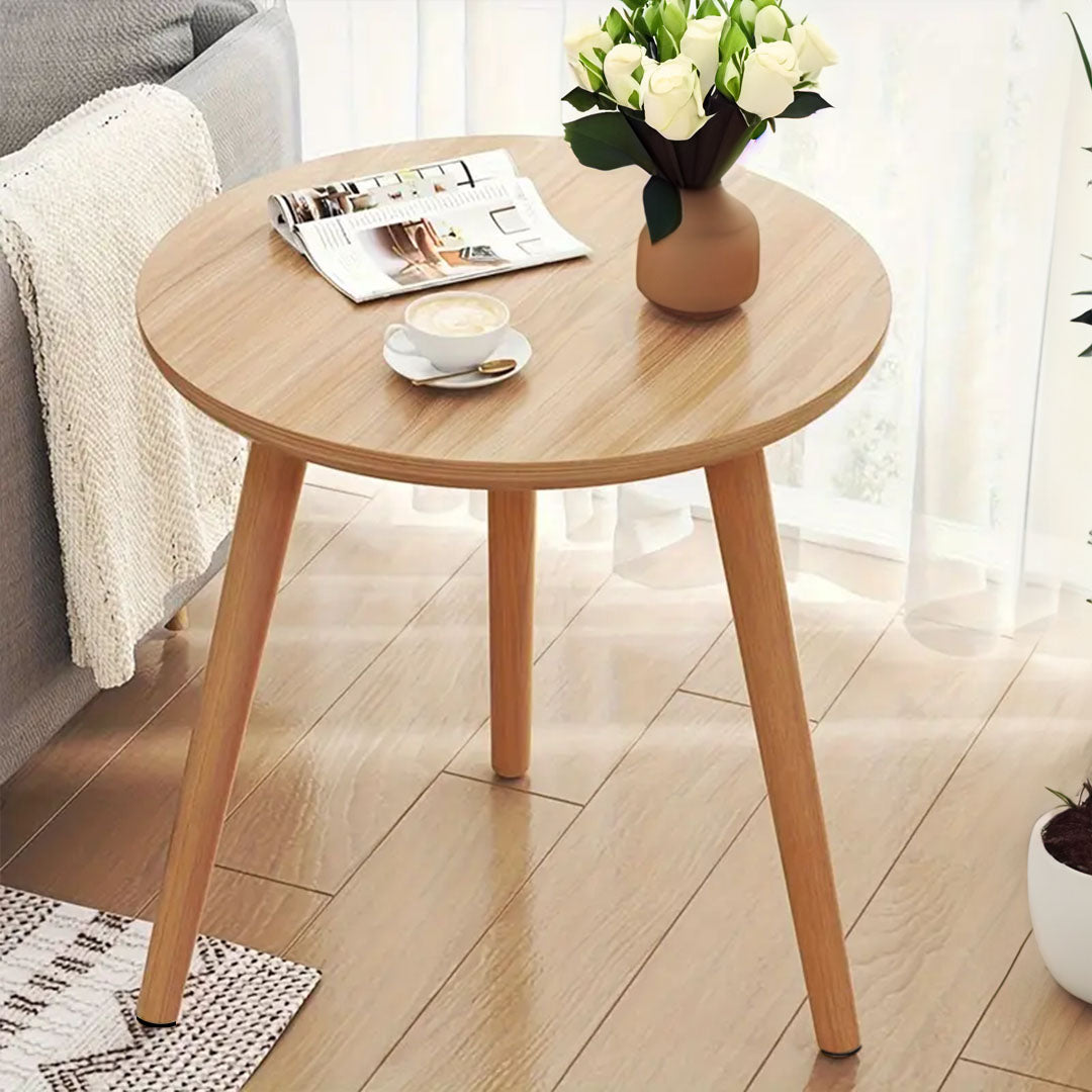 SOGA 2X 60x72cm Walnut Small Side Coffee Table Living Room Balcony Home D√©cor Style
