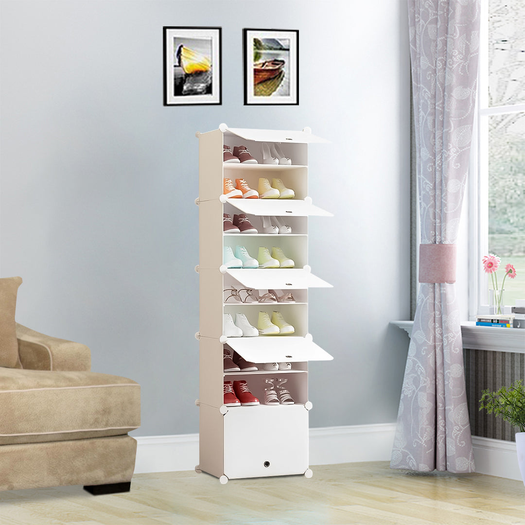 White Shoe Rack Organiser