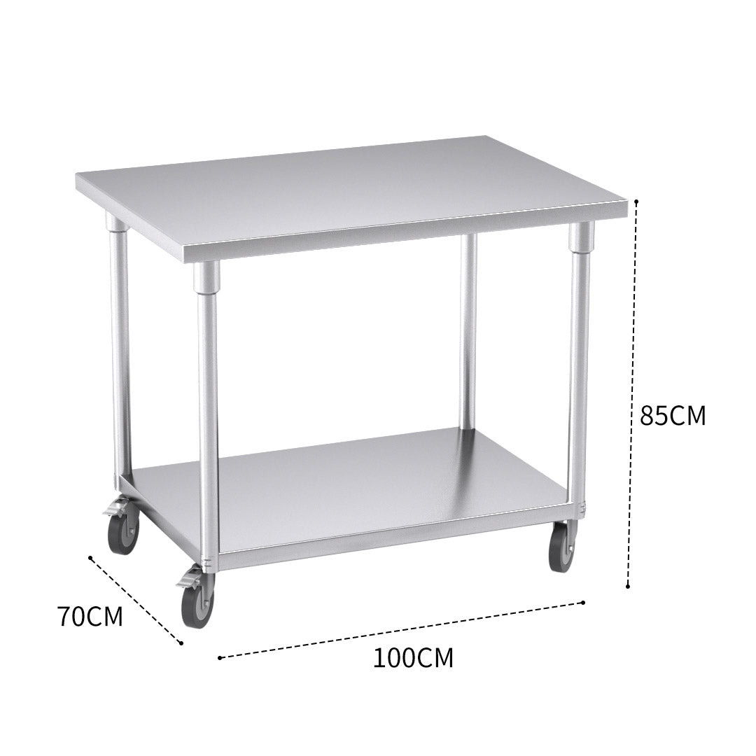 Kitchen Bench Table with Wheels