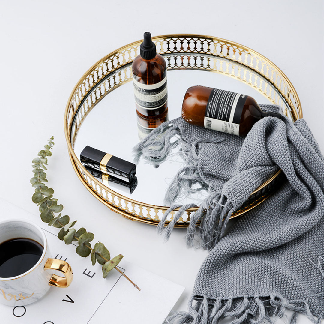 Gold Ornate Vanity Tray