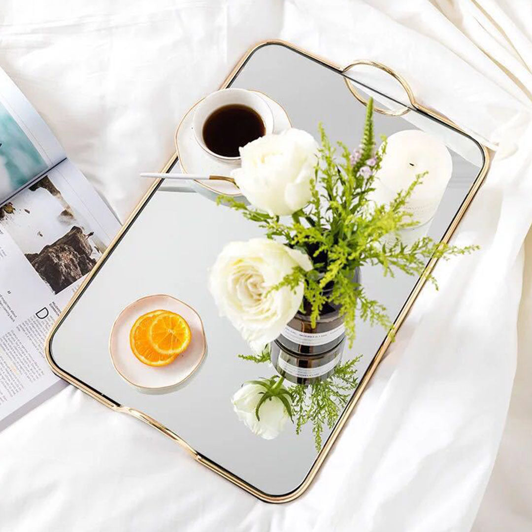 Gold Flat-Lay Vanity Tray