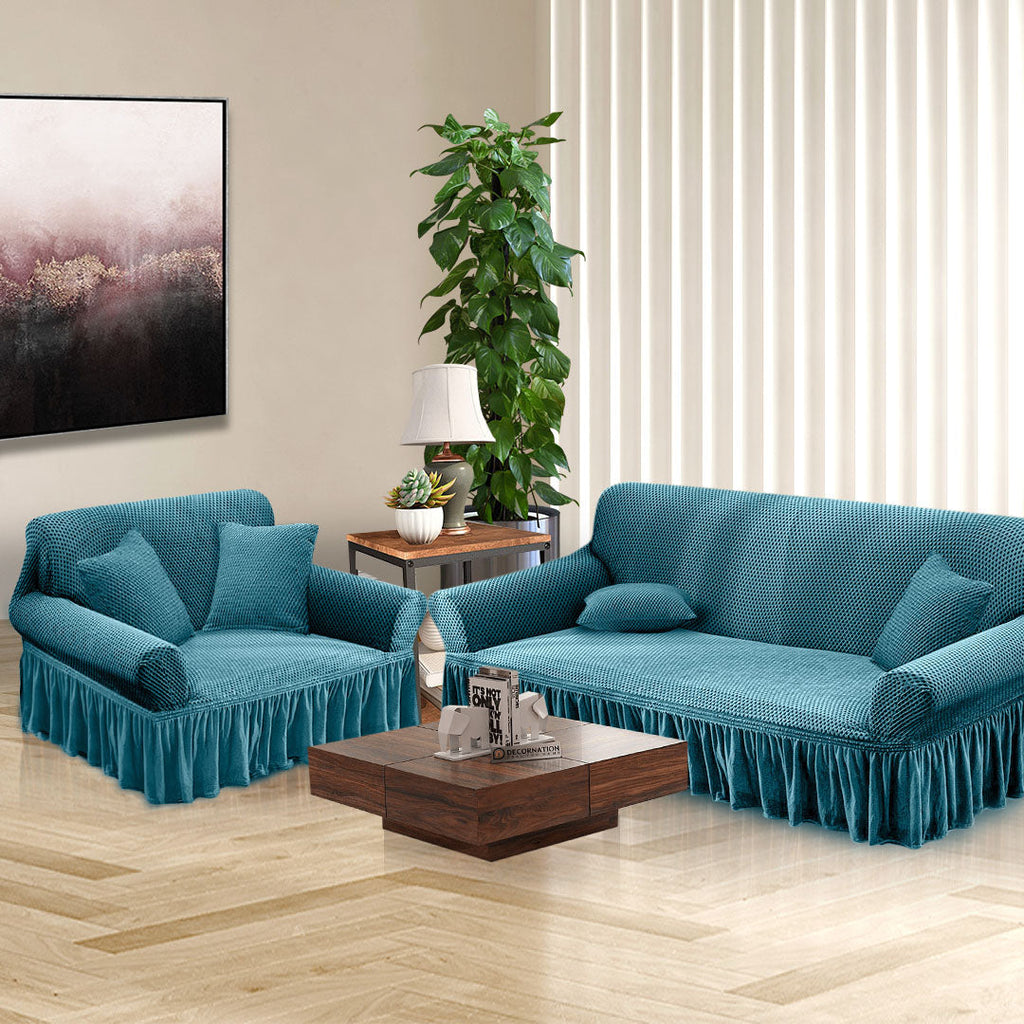 Ruffled Skirt Sofa Cover
