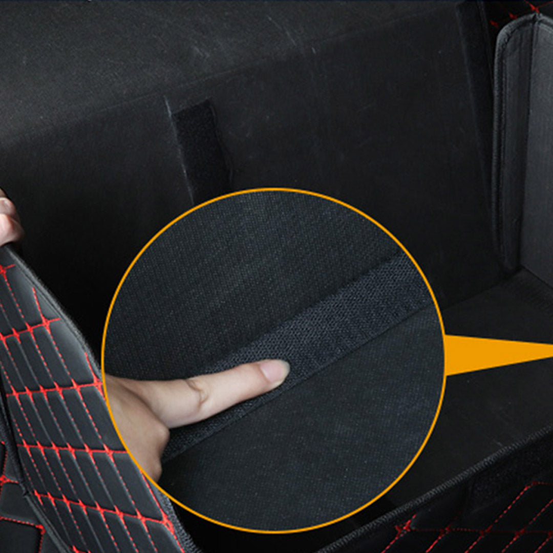 Leather Car Boot Box Organiser