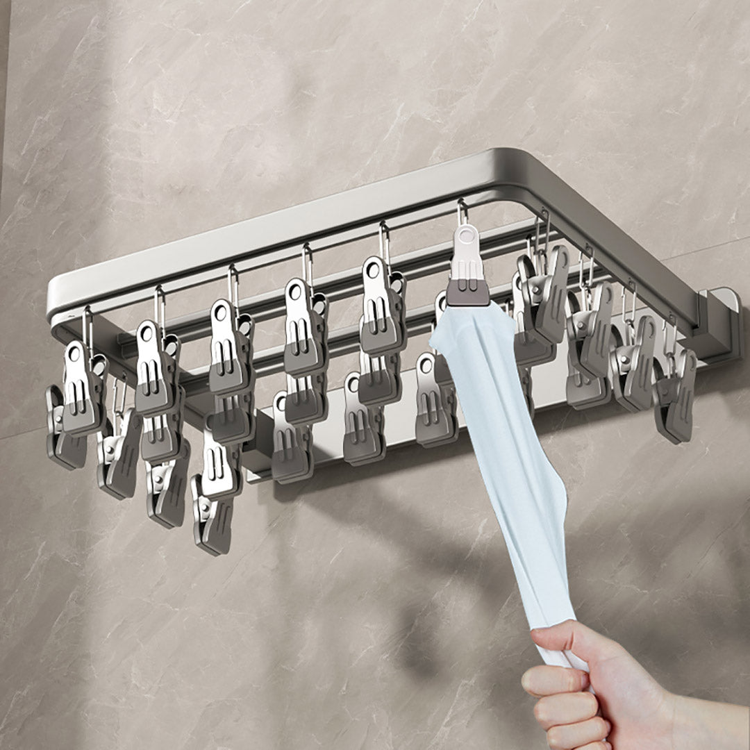 Multi-Clamp Drying Wall Rack