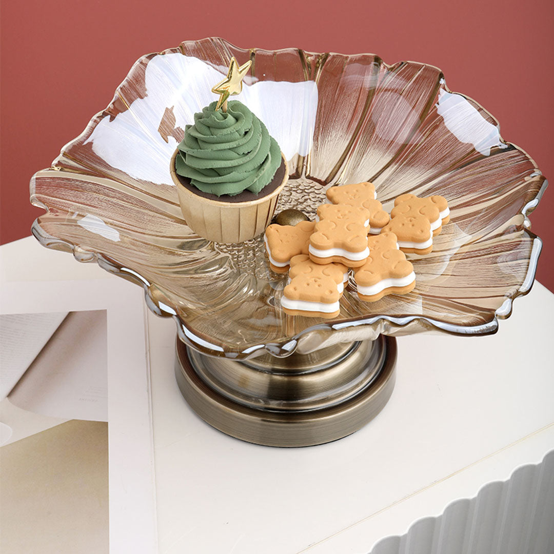 Crystal Glass Tulip Countertop Bowl