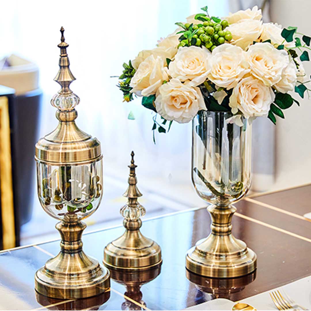 Clear Glass Flower Vase