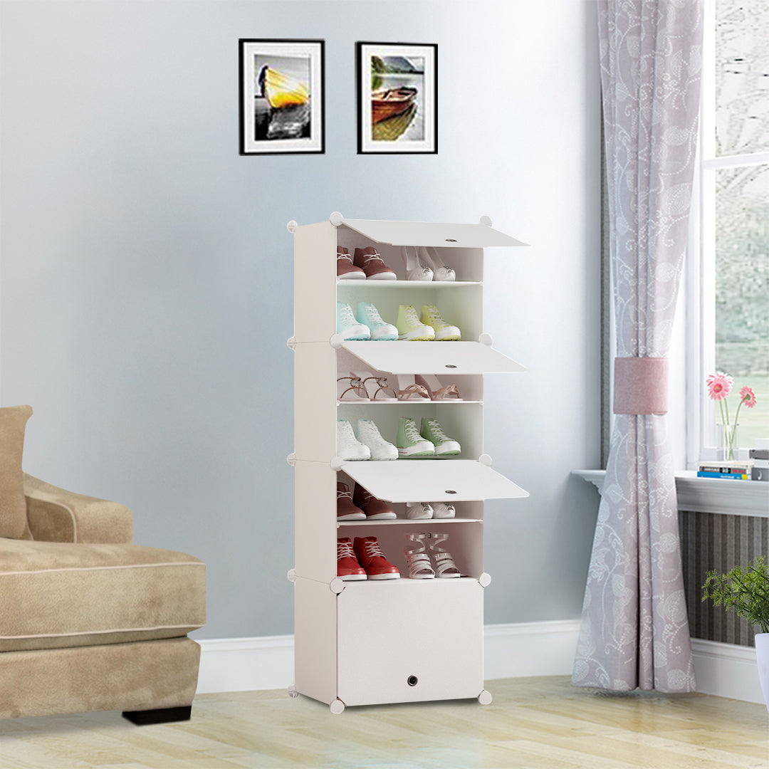 White Shoe Rack Organiser