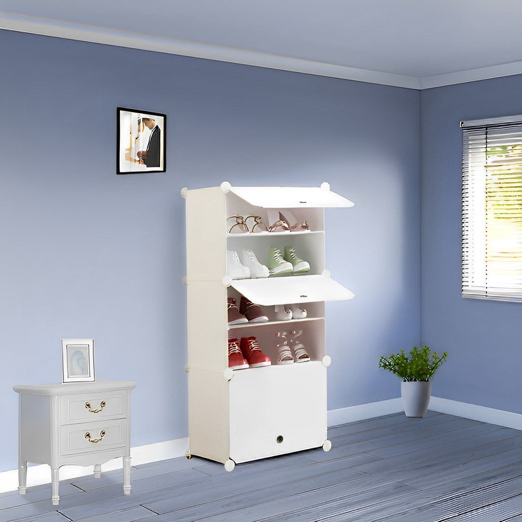 White Shoe Rack Organiser