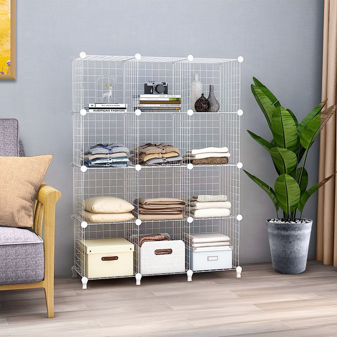 White Portable Column Storage Organiser