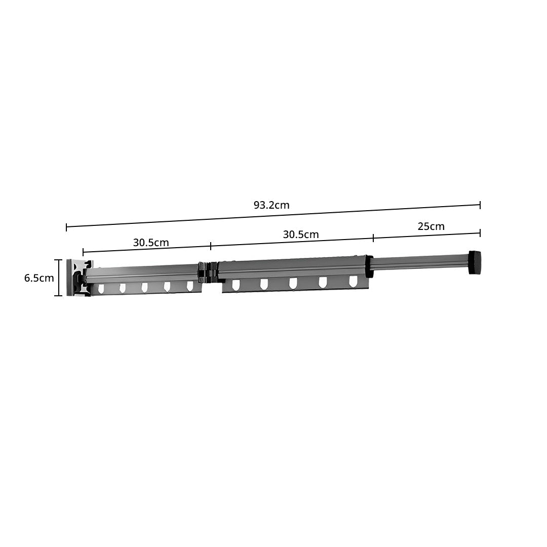 Wall-Mounted Clothing Rack