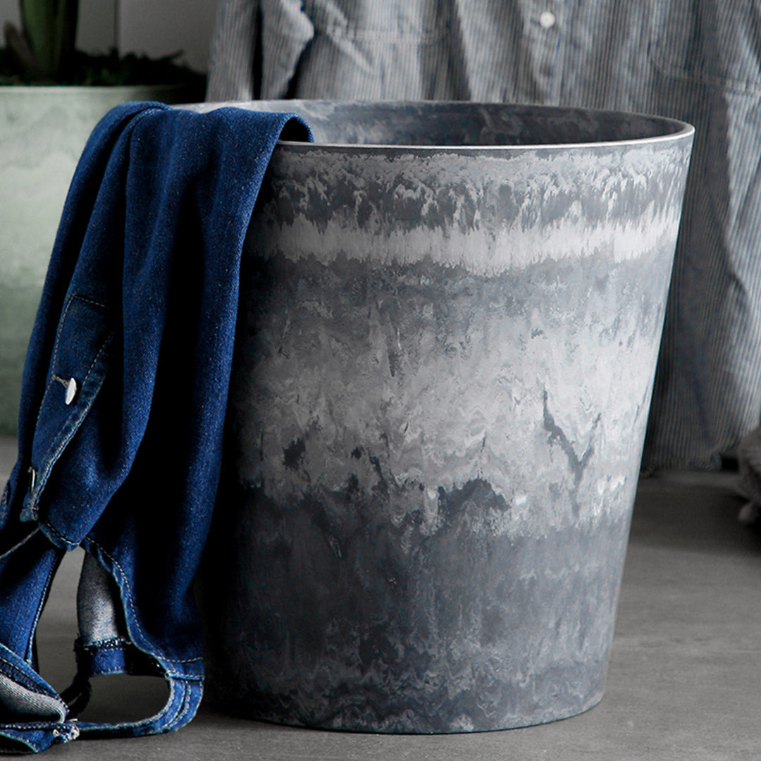 Cement Pattern Tapered Planter